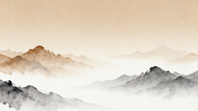 水墨山水画意境高远