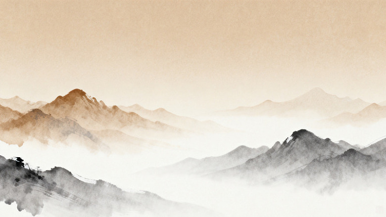 水墨山水画意境高远
