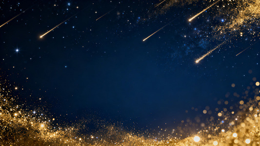 星空流星雨梦幻背景
