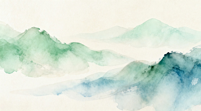 水墨山水画抽象艺术背景