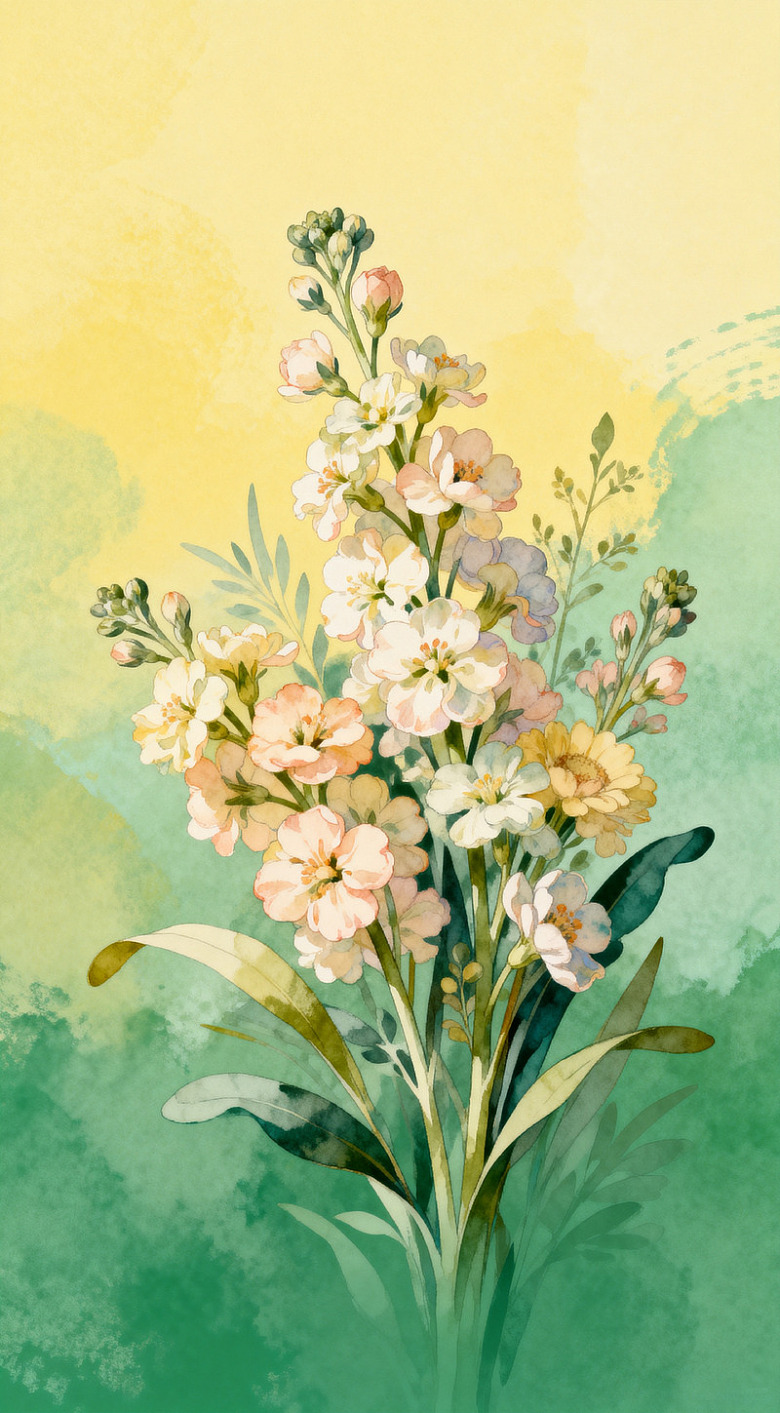 水彩花卉装饰画