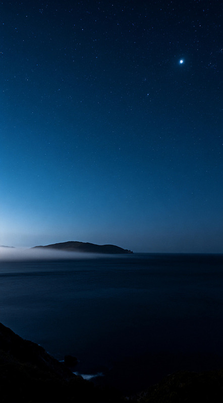 星空海岛夜景风光
