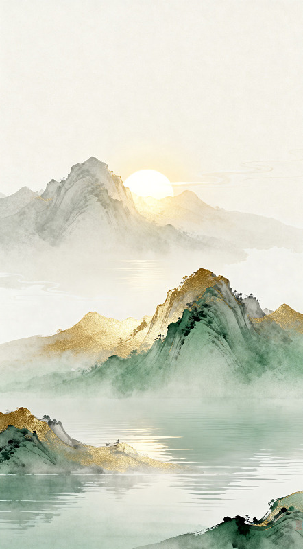 水墨山水意境画