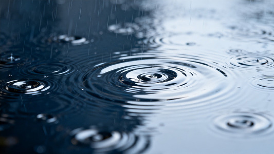 雨滴涟漪水波纹