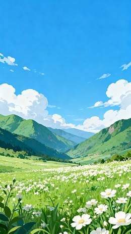 田园风光插画