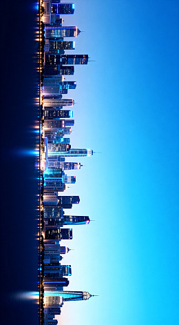 都市夜景高楼建筑风光