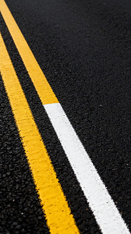 道路标线特写