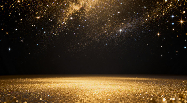 金色星空梦幻背景