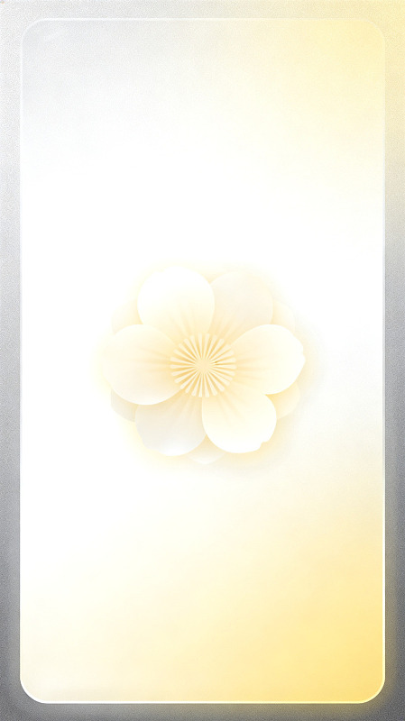 极简风金色樱花光影设计素材