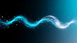 科技风光波流动粒子背景设计素材