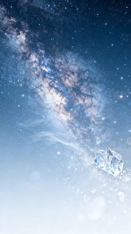 梦幻星空水晶宝石设计素材