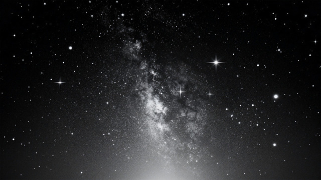 黑白风银河星空宇宙设计素材