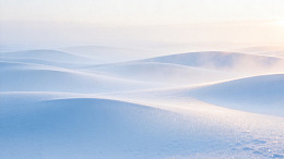 极简风雪原风光素材