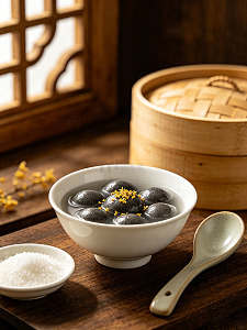 元宵节日美食元宵汤圆传统美食甜品