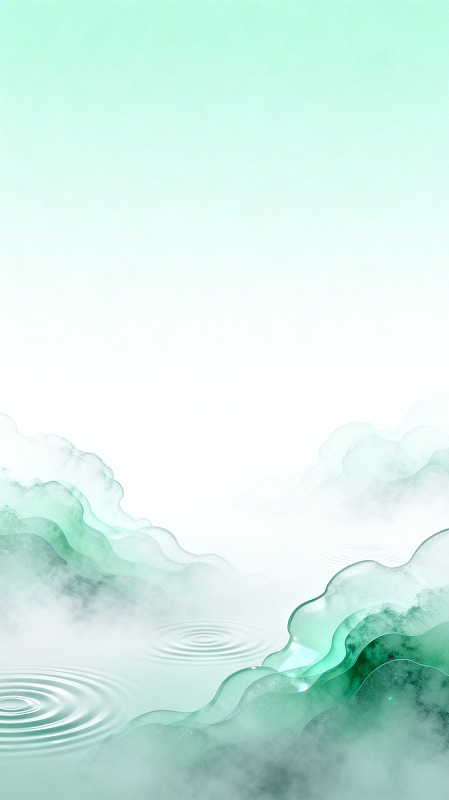水墨风山水云雾意境背景设计素材