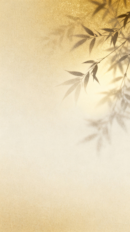 国风简约竹影渐变背景设计素材