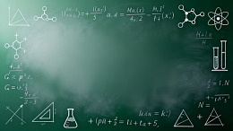 黑板风科学公式化学元素设计素材