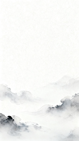 水墨风云雾缭绕山水背景素材