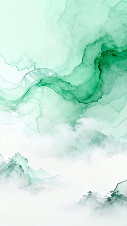 水墨风山水云雾抽象背景设计素材