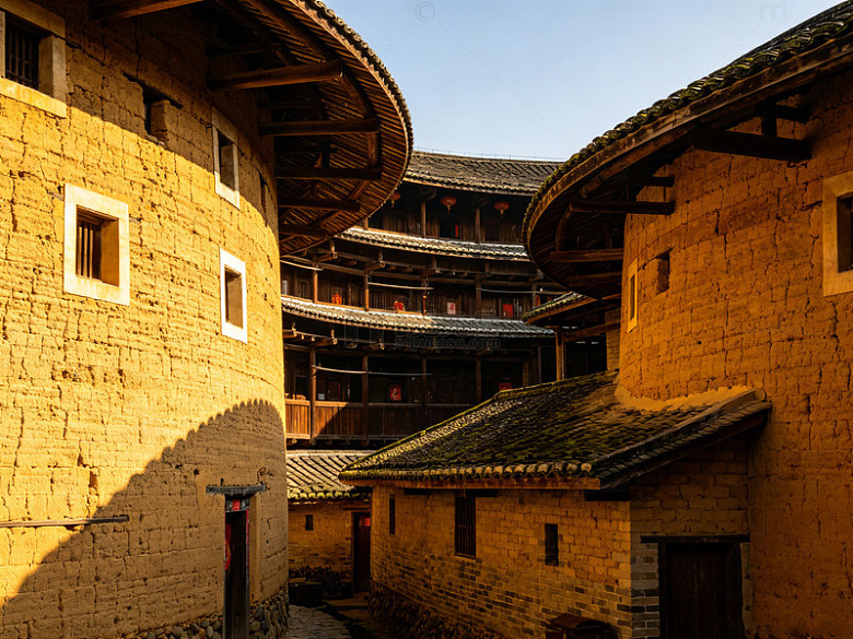 客家土楼建筑素材