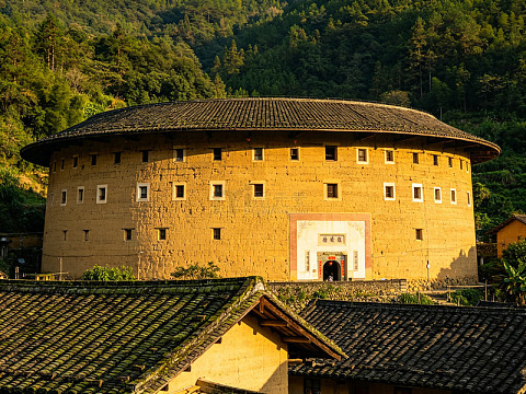 福建土楼建筑摄影素材