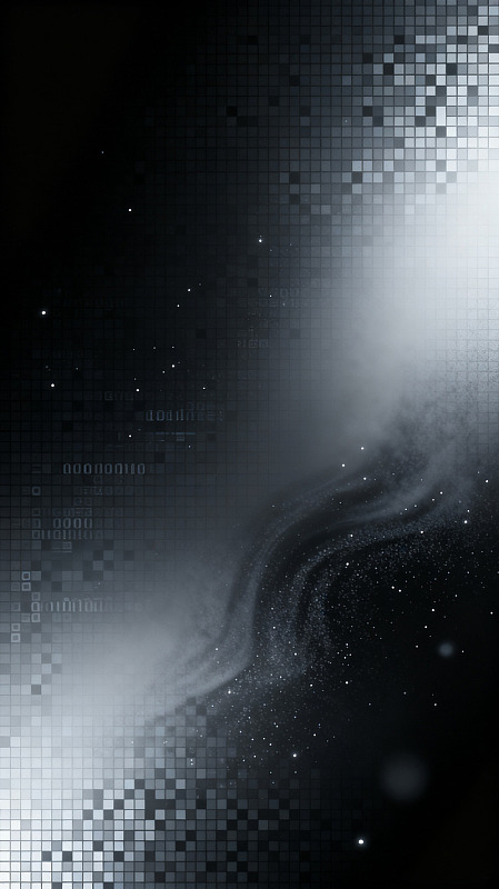 科技风宇宙星云像素背景设计素材