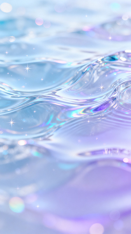 梦幻风水波光影透明质感设计素材