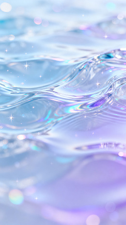 梦幻风水波光影透明质感设计素材