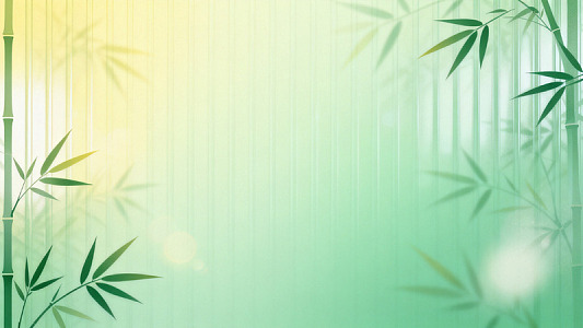 清新风竹林意境矢量背景素材