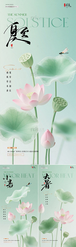 地产夏至小暑大暑荷花海