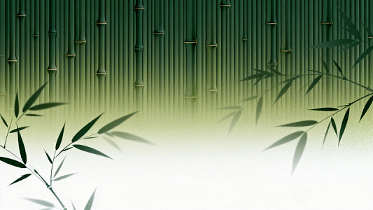 矢量风竹林背景插画设计素材