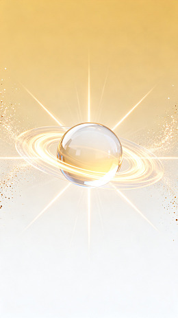 金色渐变星球光环设计素材