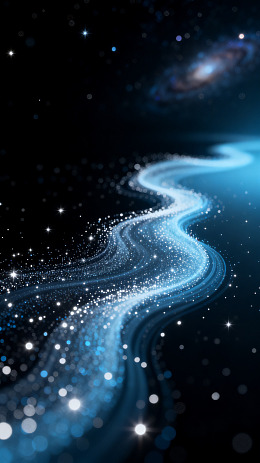 梦幻风星河光带宇宙背景设计素材