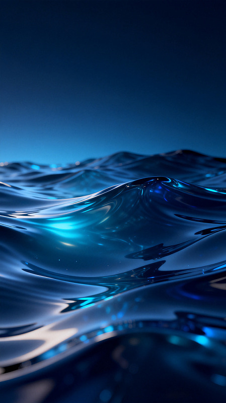 科幻风深海波浪3D渲染素材