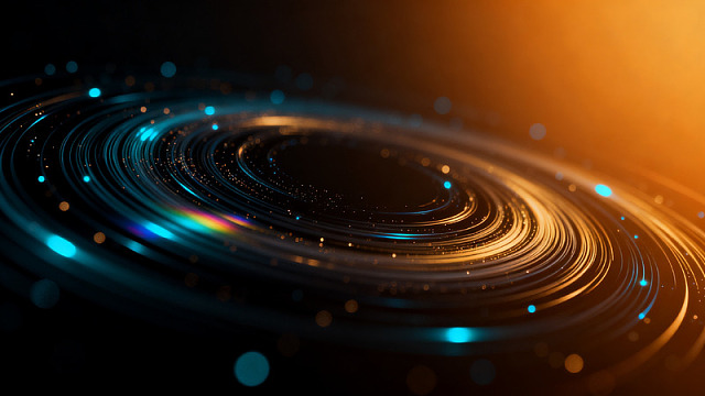 科技风宇宙星环抽象背景设计素材