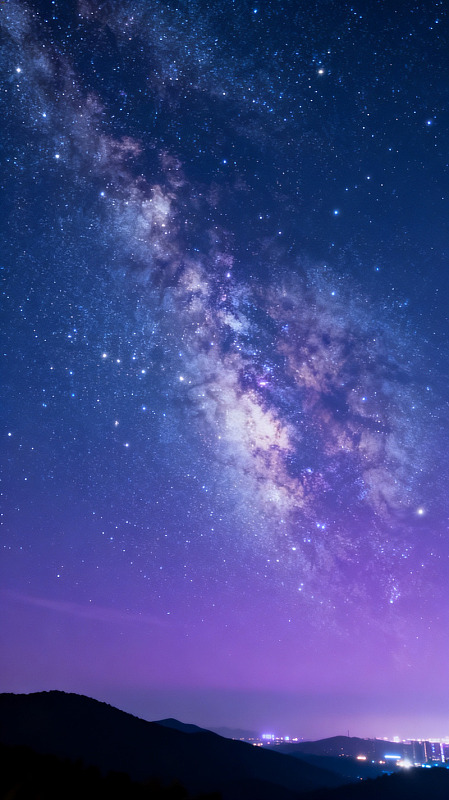 星空银河夜景自然风光素材