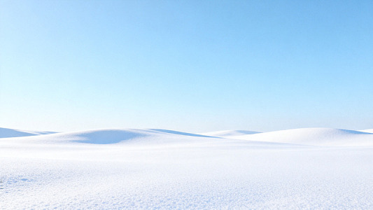 极简风雪原风光素材