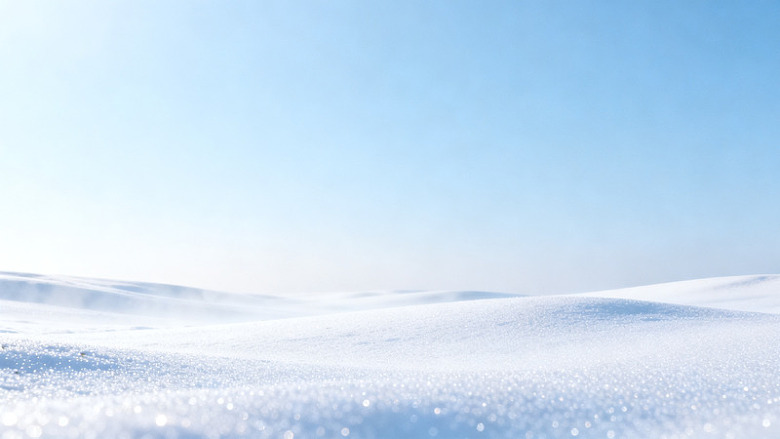 极简风雪原冬日自然风光背景素材