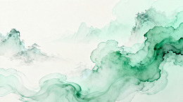 水墨风山水云雾意境设计素材