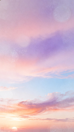 梦幻风日落天空渐变背景素材