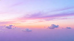 梦幻风日出云海天空背景素材