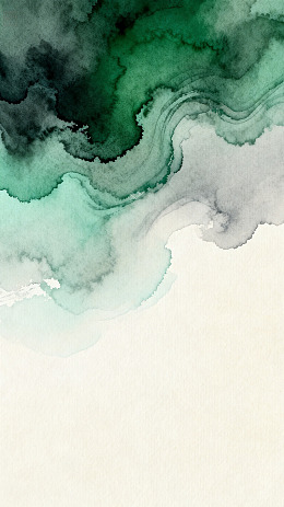 水墨风抽象绿色晕染背景设计素材
