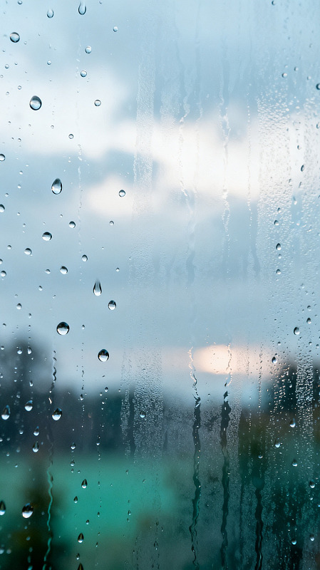 写实风雨天窗玻璃水滴素材