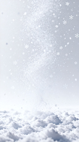 极简风冬日飘雪雪景背景素材