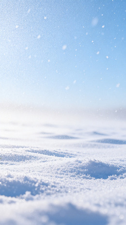 极简风冬日雪景背景素材
