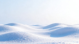 极简风雪原风光素材