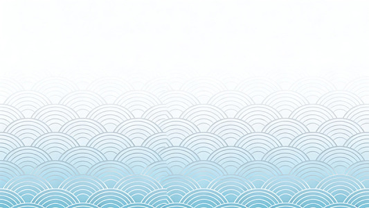 日式风格海浪纹背景矢量素材