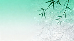 国风清新竹枝线条背景设计素材