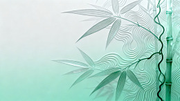 简约风竹叶纹理背景设计素材