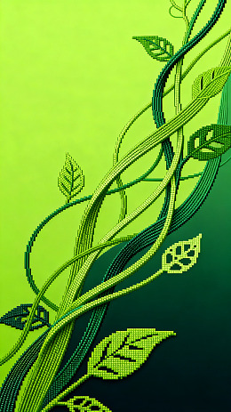 像素风绿色藤蔓植物设计素材